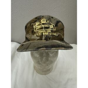 Unbranded Snapback Hat 3-D Construction York Pennsylvania Camo Adjustable USA